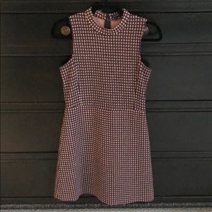 Theory mock neck pattern dress size 4